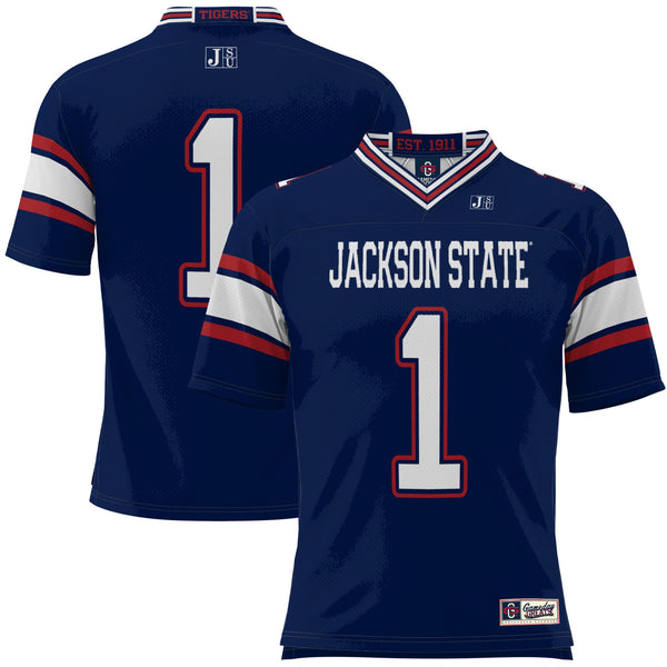 #1 Jackson State Tigers Football Jersey - Navy