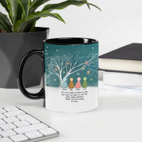 Custom Names Winter Snowflake Ceramic Mug, Personalized Family Tree Mug, Family Coffee Cup, Holiday Christmas Present