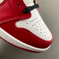 Low Top Sneakers, White Red Colorway, Lace Up Design, Casual Gift for Sneaker Fans
