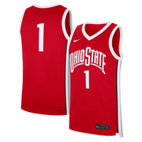 #1 Scarlet Ohio State Buckeyes Road Replica Jersey