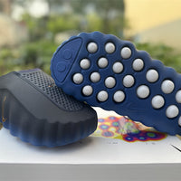 Slides, Blue Black Colorway, Slip On Design, Casual Gift for Shoe Lovers