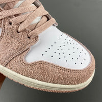 Mid Top Sneakers, White Pink Colorway, Lace Up Design, Casual Gift for Sneaker Fans