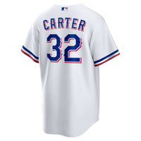 Texas Rangers Evan Carter White Home Replica Jersey