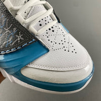 Low Top Sneakers, White Gray Colorway, Lace Up Design, Casual Gift for Sneaker Fans