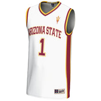 #1 Arizona State Sun Devils Lightweight Basketball Jersey - White