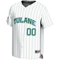 Tulane Green Wave NIL Pick-A-Player Lightweight Baseball Jersey - White