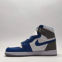 Retro High Top Sneakers, Blue Colorway, Lace Up Design, Casual Gift for Sneaker Fans