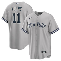 New York Yankees Anthony Volpe Gray Road Replica Jersey