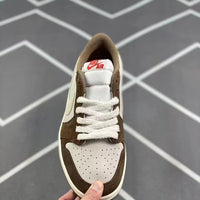 Low Top Sneakers, Brown White Colorway, Lace Up Design, Casual Gift for Sneaker Fans