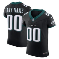 Philadelphia Eagles Black Alternate Elite Custom Jersey