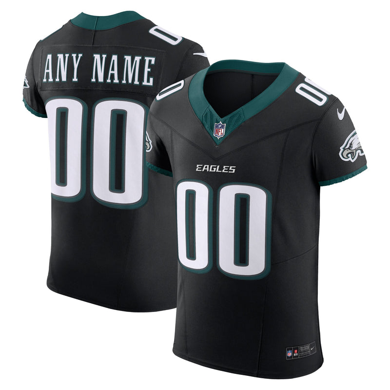 Philadelphia Eagles Black Alternate Elite Custom Jersey