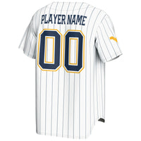 West Virginia Mountaineers NIL Pick-A-Player Lightweight Baseball Jersey - White