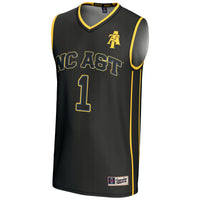 #1 North Carolina A&T Aggies Lightweight Basketball Jersey - Black