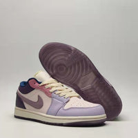Low Top Sneakers, Purple Pink Colorway, Lace Up Design, Casual Gift for Sneaker Fans