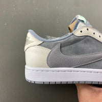 Low Top Sneakers, Gray White Colorway, Lace Up Design, Casual Gift for Sneaker Fans