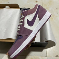 Low Top Sneakers, Purple Colorway, Lace Up Design, Casual Gift for Sneaker Fans