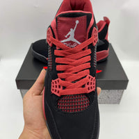 Mid Top Sneakers, Black Red Pink Colorway, Lace Up Design, Casual Gift for Sneaker Fans