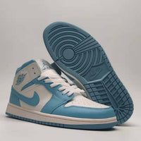 Sneakers, Blue White Colorway, Lace Up Design, Casual Gift for Sneaker Fans