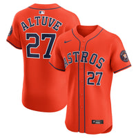 Houston Astros Jose Altuve Orange Alternate Elite Player Jersey