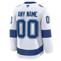 Tampa Bay Lightning White Away Premium Custom Jersey