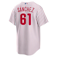 Philadelphia Phillies Cristopher Sanchez White Home Replica Jersey