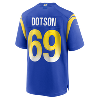 Los Angeles Rams Kevin Dotson Royal Game Jersey