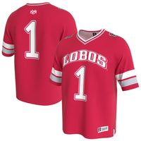 New Mexico Lobos Lightweight Collegiate Football Fashion Jersey - Cherry
