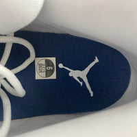 Low Top Sneakers, White Navy Colorway, Lace Up Design, Casual Gift for Sneaker Fans