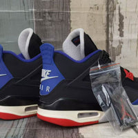 Low Top Sneakers, Blue Black Red Colorway, Lace Up Design, Casual Gift for Sneaker Fans