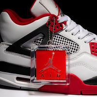 Sneakers, White Red Colorway, Lace Up Design, Casual Gift for Sneaker Fans