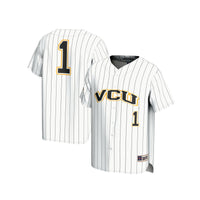 #1 VCU Rams Lightweight Baseball Fashion Jersey - White