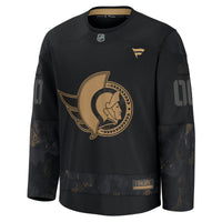 Ottawa Senators Black 2024 Military Appreciation Custom Practice Jersey