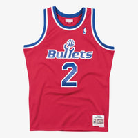 Washington Bullets Chris Webber 1994 Swingman Road Authentic Jersey - Scarlet