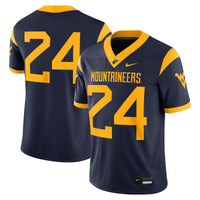 #24 Navy West Virginia Mountaineers Game Jersey