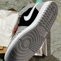 Retro Mid Top Basketball Shoes, Black Gray Colorway, Lace Up Design, Casual Gift for Shoe Lovers