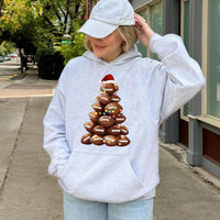 Festive Football Hoodie, Football Christmas Tree Hoodie, Holiday Sports Hoodie, Christmas Game Day Sweatshirt, Football Mom Present