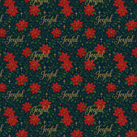 Religious Holiday Wrapping Paper, Poinsettia and Cross Christmas Wrapping Paper, Christian Faith Gift Wrapping Paper, Church Xmas Wrap