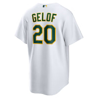 Athletics Zack Gelof White Home Replica Jersey