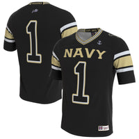Navy Midshipmen Lightweight Collegiate Football Blackout Fashion Jersey