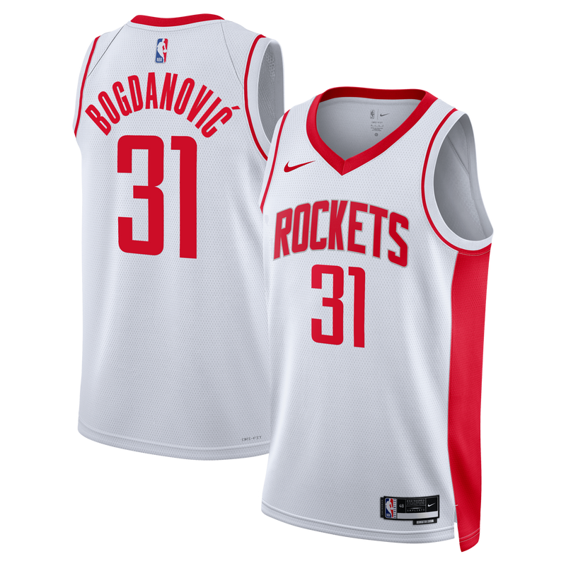 Houston Rockets Association Edition Swingman Jersey - White - Bogdan Bogdanović