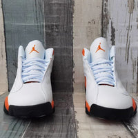 Sneakers, White Red Orange Colorway, Lace Up Design, Casual Gift for Sneaker Fans