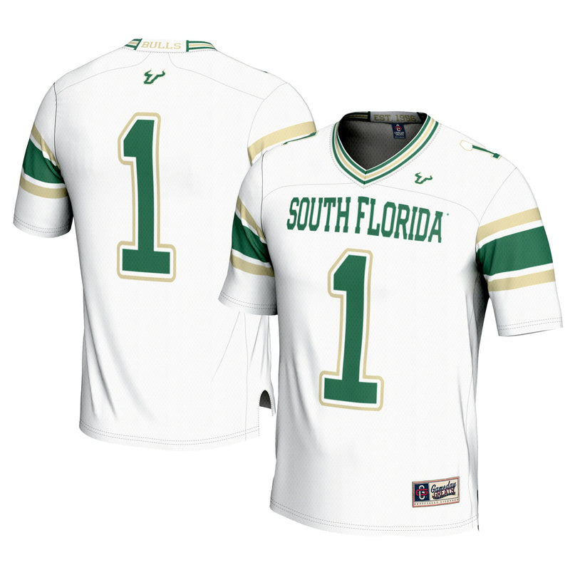 #1 South Florida Bulls Football Jersey - White