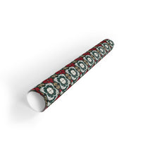 Luxury Red Floral Holiday Gift Wrap, Christmas Poinsettia Wrapping Paper, Botanical Winter Festive Wrapping Paper