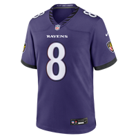 Baltimore Ravens Lamar Jackson Purple Team Game Jersey