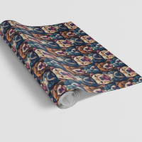 Adorable Pitbull Gift Wrap, Pittie Puppy Wrapping Paper, Dog Lover Christmas Wrapping Paper, Puppy Holiday Gift Wrap, Pet Owner Present Paper