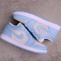 Low Top Sneakers, Blue Colorway, Lace Up Design, Casual Gift for Sneaker Fans