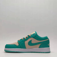 Low Top Sneakers, Blue Green Colorway, Lace Up Design, Casual Gift for Sneaker Fans