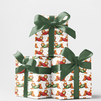 Dog Sweater Gift Wrap, Shiba Inu Christmas Wrapping Paper, Adorable Holiday Wrapping Paper, Dog Lover Xmas Gift Wrap Roll, Festive Pet Paper