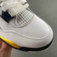 Low Top Sneakers, White Black Yellow Colorway, Lace Up Design, Casual Gift for Sneaker Fans