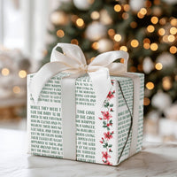 Holy Biblical Christian Gift Wrap, Nativity Scripture Christmas Wrapping Paper, Religious Holiday Wrapping Paper Roll